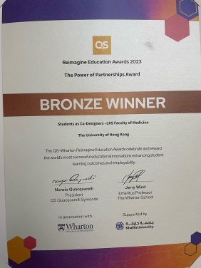Faculty of Medicine entry “Students as Co-designers” wins Bronze for the Power of Partnerships category
